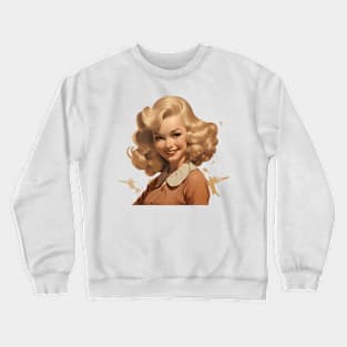 Retro Blondie Girl Crewneck Sweatshirt